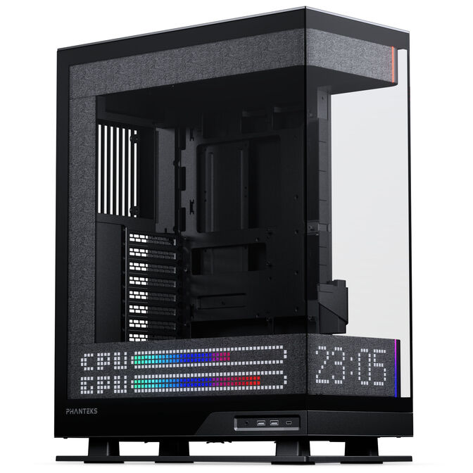 Boîtier PC Phanteks Evolv X2 Matrix, Midi-Tower, E-ATX, verre trempé, LED Matrix - noir