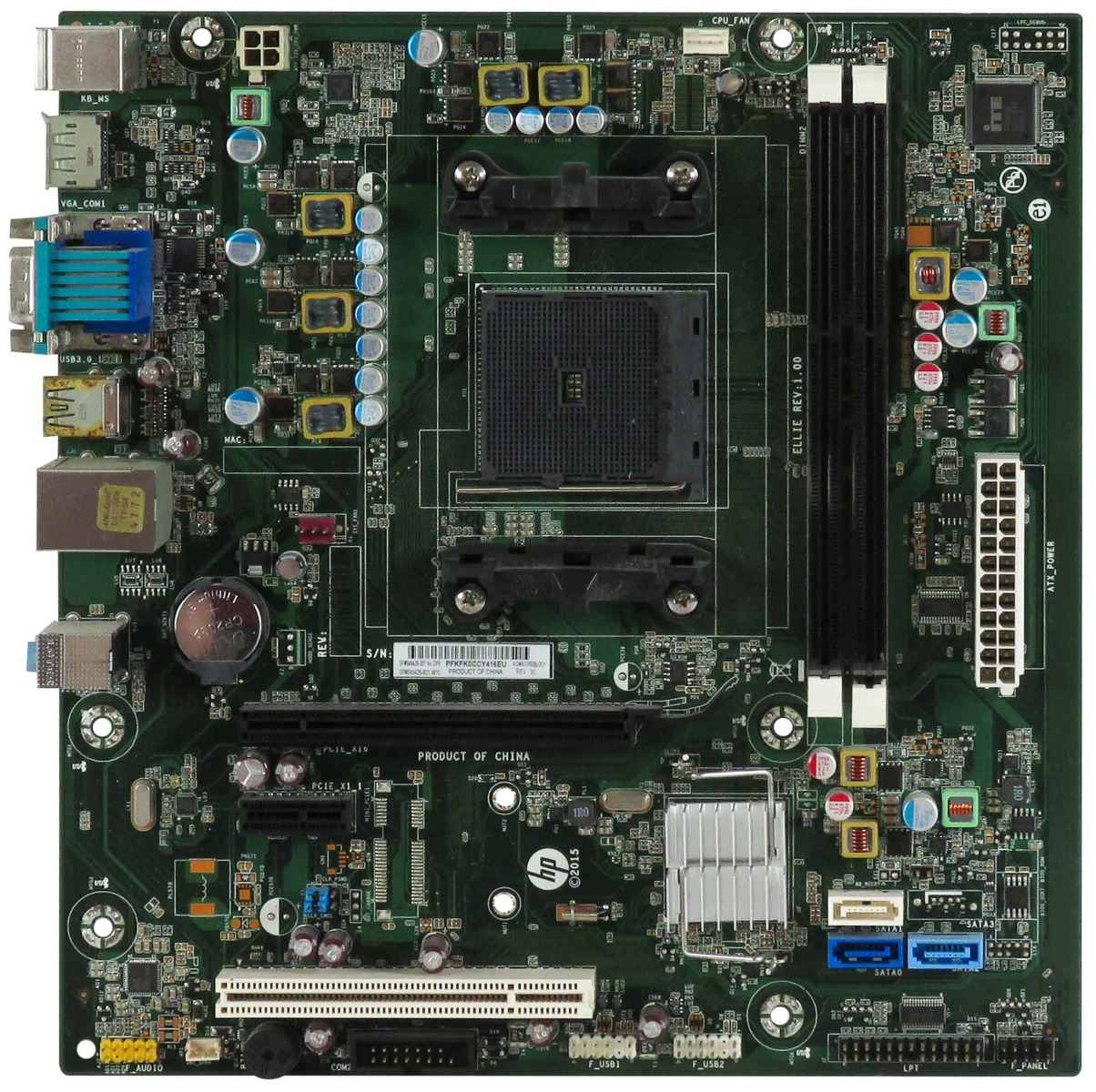 HP 848426-001 SOCKET FM2 2x DDR3 SATA PCI PCIe HP 285 Pro G1 G2 MT