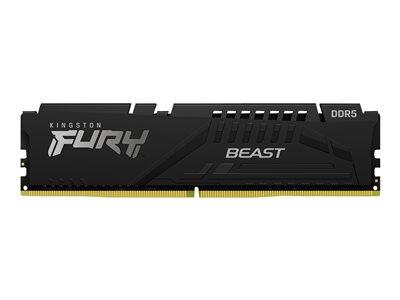 Kingston FURY™ Beast Mémoire DDR5 32 Go 5600 MT/s CL40 DIMM Noir 2800 MHz / PC5-44800 - 1,25 V - non tamponnée - ECC intégré