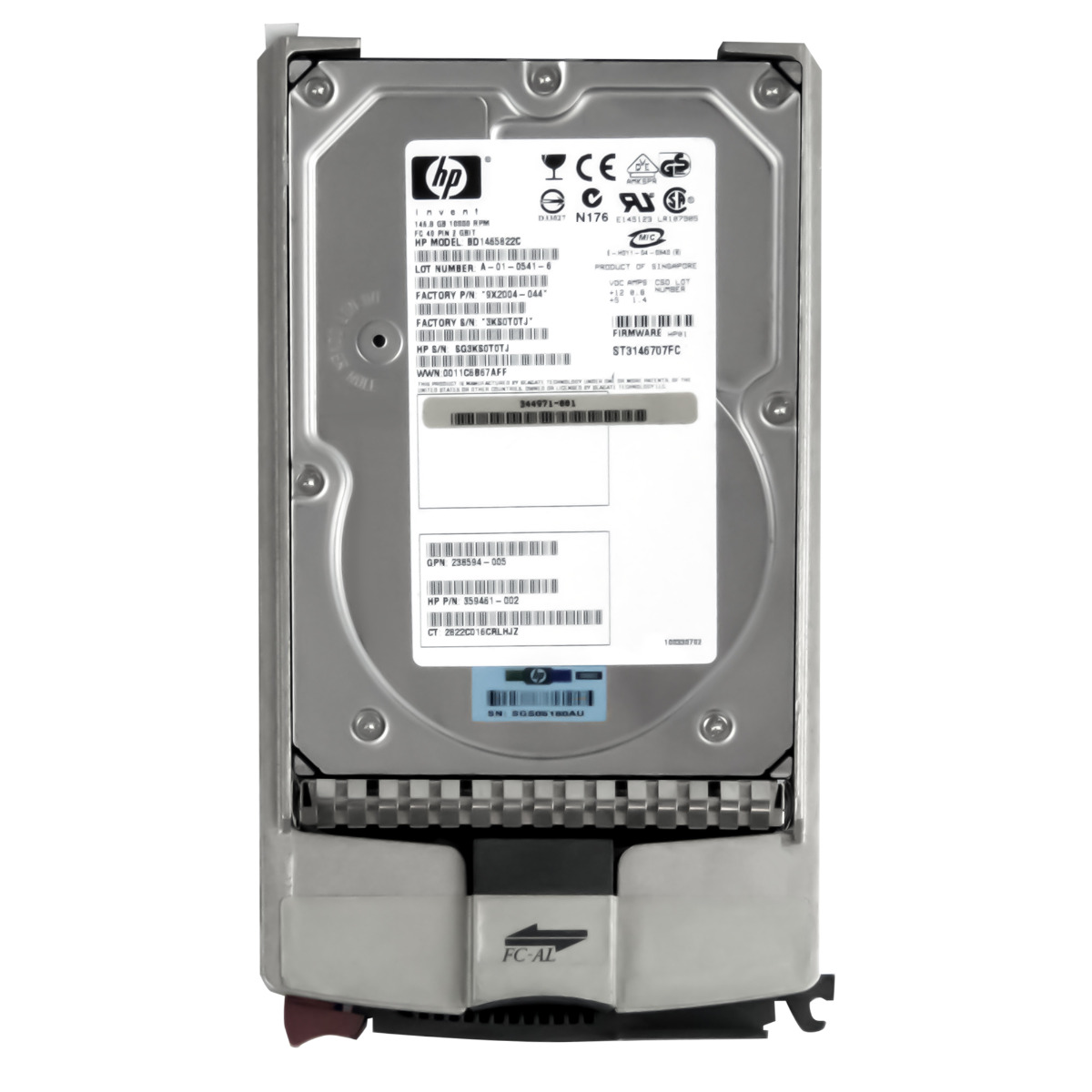 HP 359461-002 146GB 10K 8MB FC 3.5'' BD1465822C