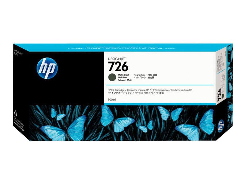 Cartouche d'encre originale HP 726 noir mat 300 ml (CH575A)