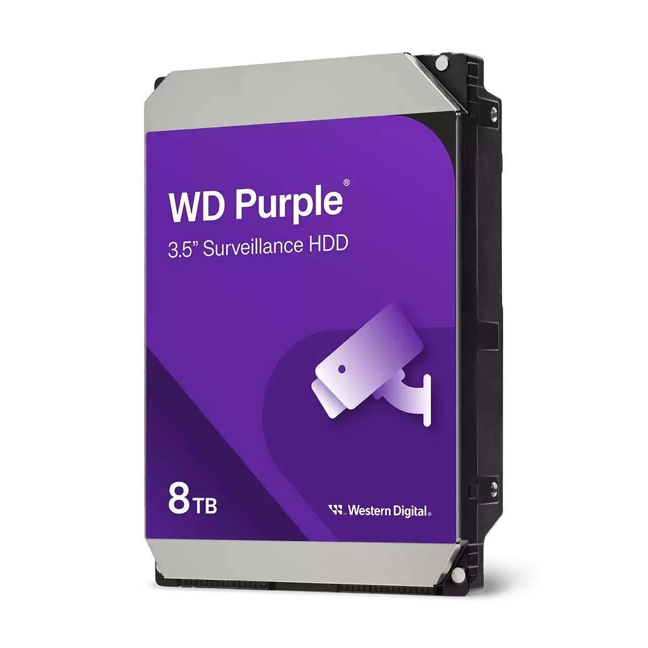 Disque dur WD Purple Surveillance 8 To 3,5" HDD, SATA 6 Gb/s