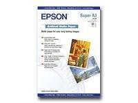 Papier mat Epson Archival - Super A3/B (330 x 483 mm) - 192 g/m² - 50 feuilles - pour Stylus Pro 11880, Pro 3880, Pro 48