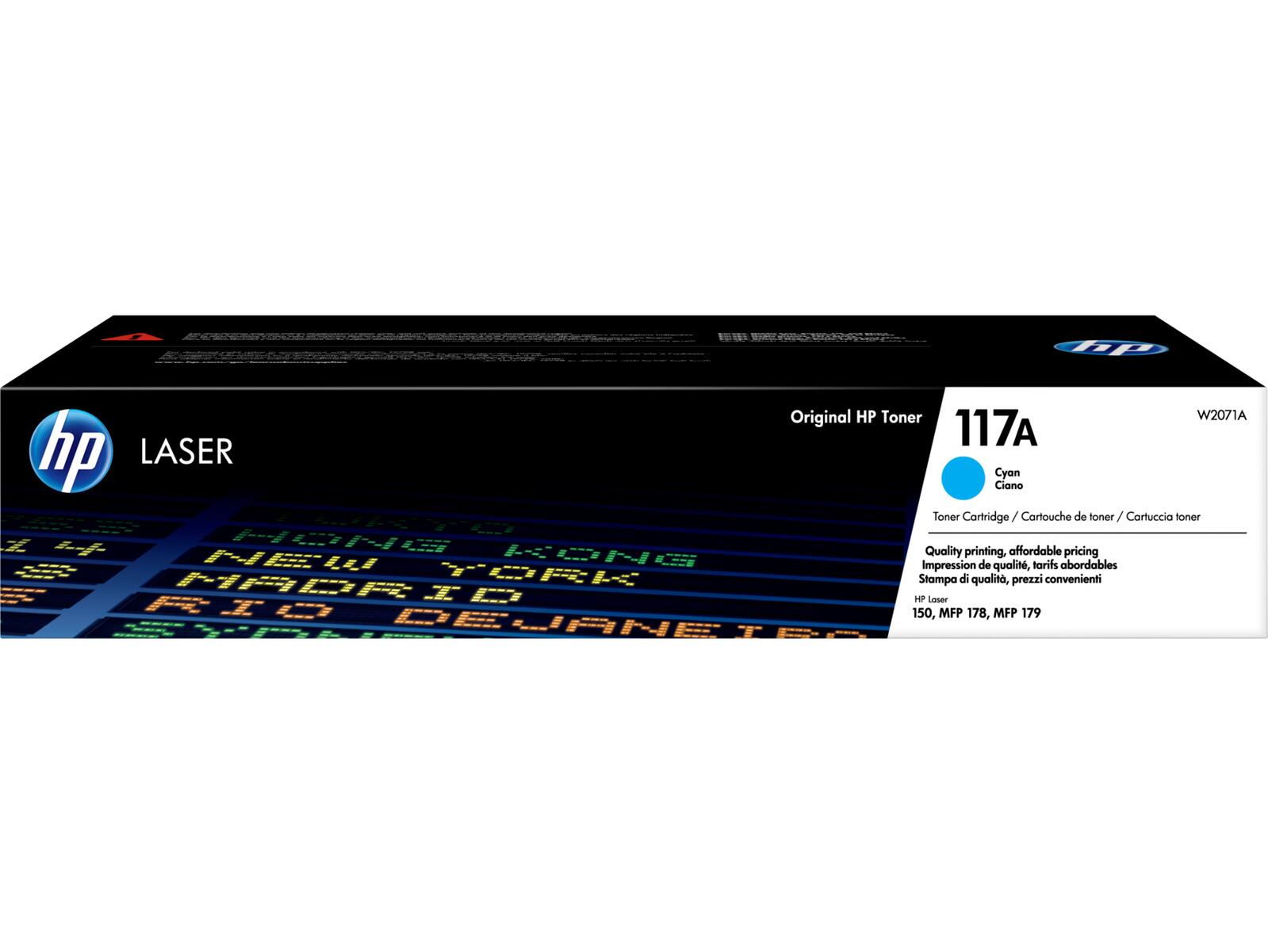 Cartouche de toner HP Original 117A - cyan (W2071A)