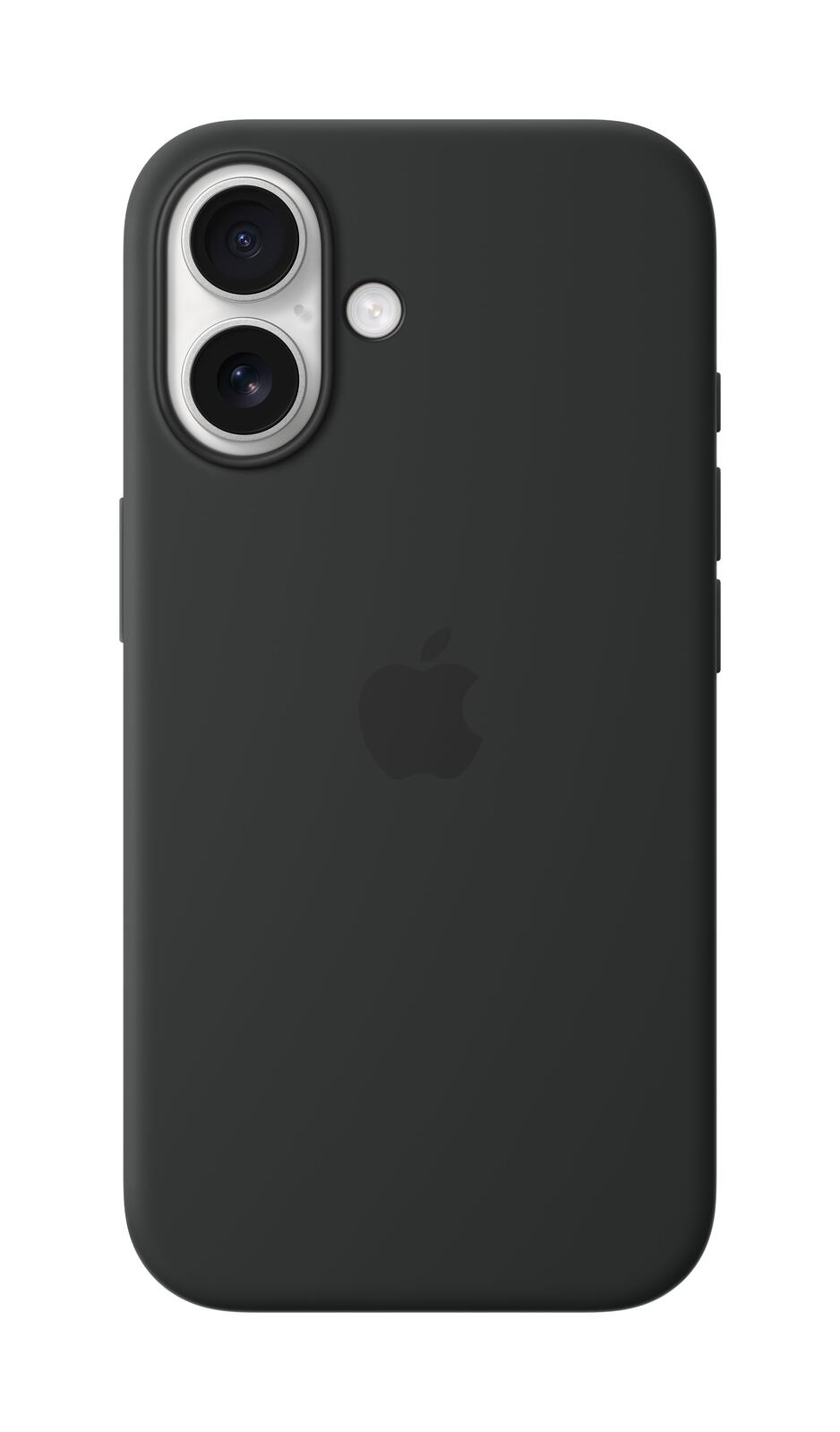Coque en silicone Apple iPhone 16 avec MagSafe - Noir