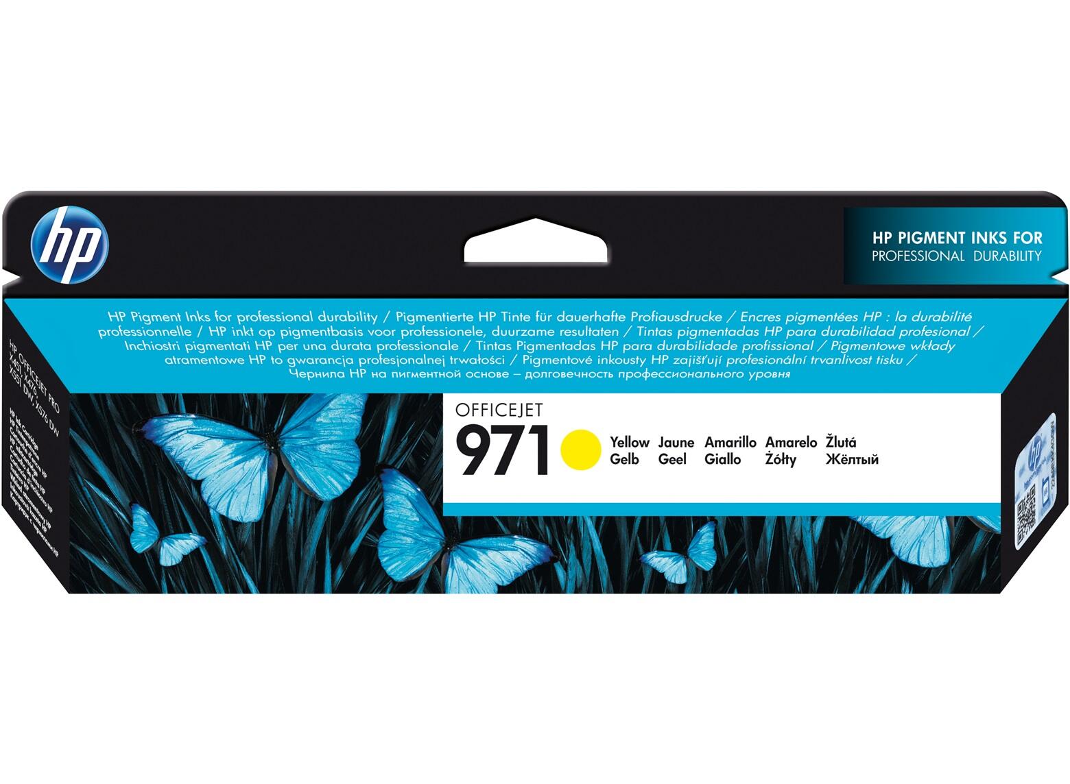 Cartouche HP Original 971 jaune 2 500 pages 32 ml (CN624AE)