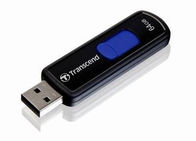 Transcend JetFlash 760 clé USB 64 Go USB Type-A 3.2 Gen 1 (3.1 Gen 1), noir, bleu