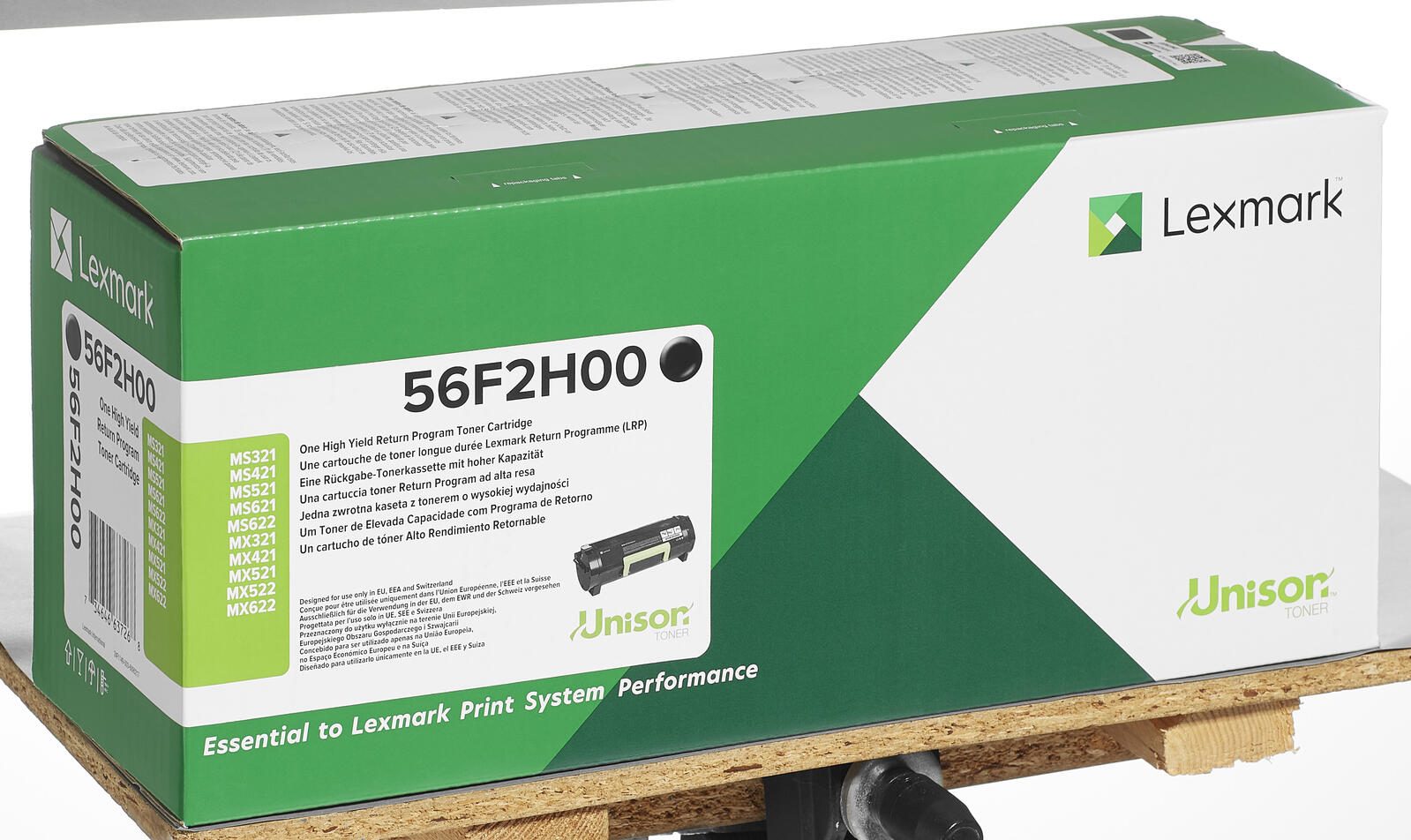 Cartouche de toner noir Lexmark haute capacité 15 000 pages (56F2H00) pour MS321dn, MS421dw/dn, MS521dn, MS621dn, MS622de, MX321adn