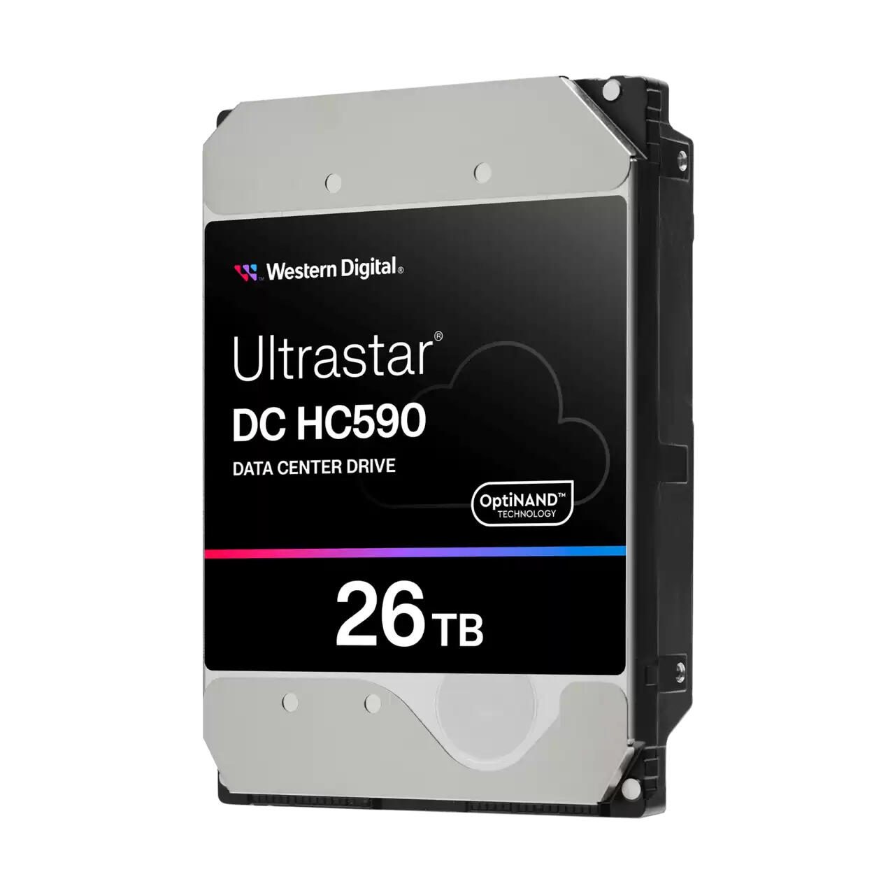 Disque dur WD Ultrastar DC HC590 SAS - 26 To interne, 3,5" (8,9 cm), SAS 12 Gb/s, 7200 tr/min, 512 Mo