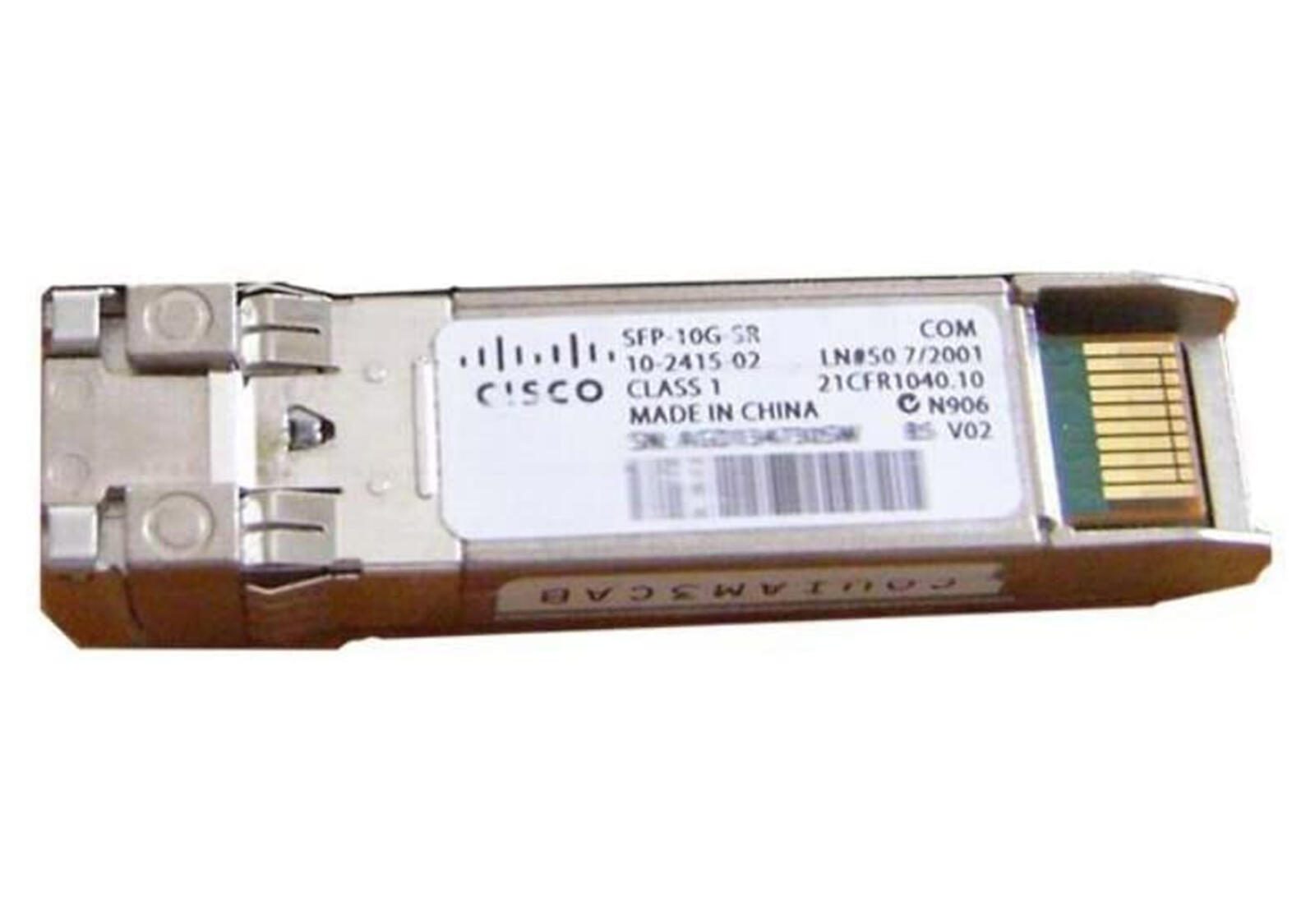 Module SFP Cisco 10GBASE-SR S-Class pour implémentations Ethernet 10-Gigabit (SFP-10G-SR-S=) - Hot-Swap