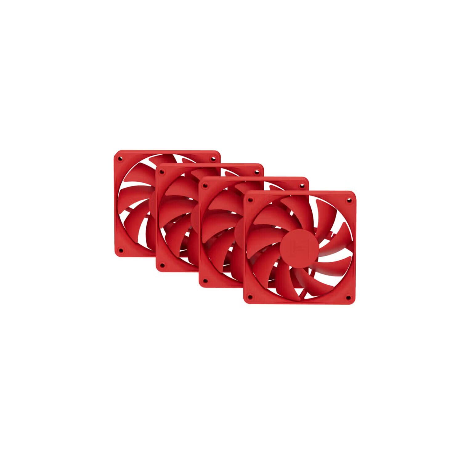 HYTE Ventilateur FA12 4 pièces 120 mm wild cherry rouge 1 500 tr/min, 28,0 dBA, 4 pôles PWM