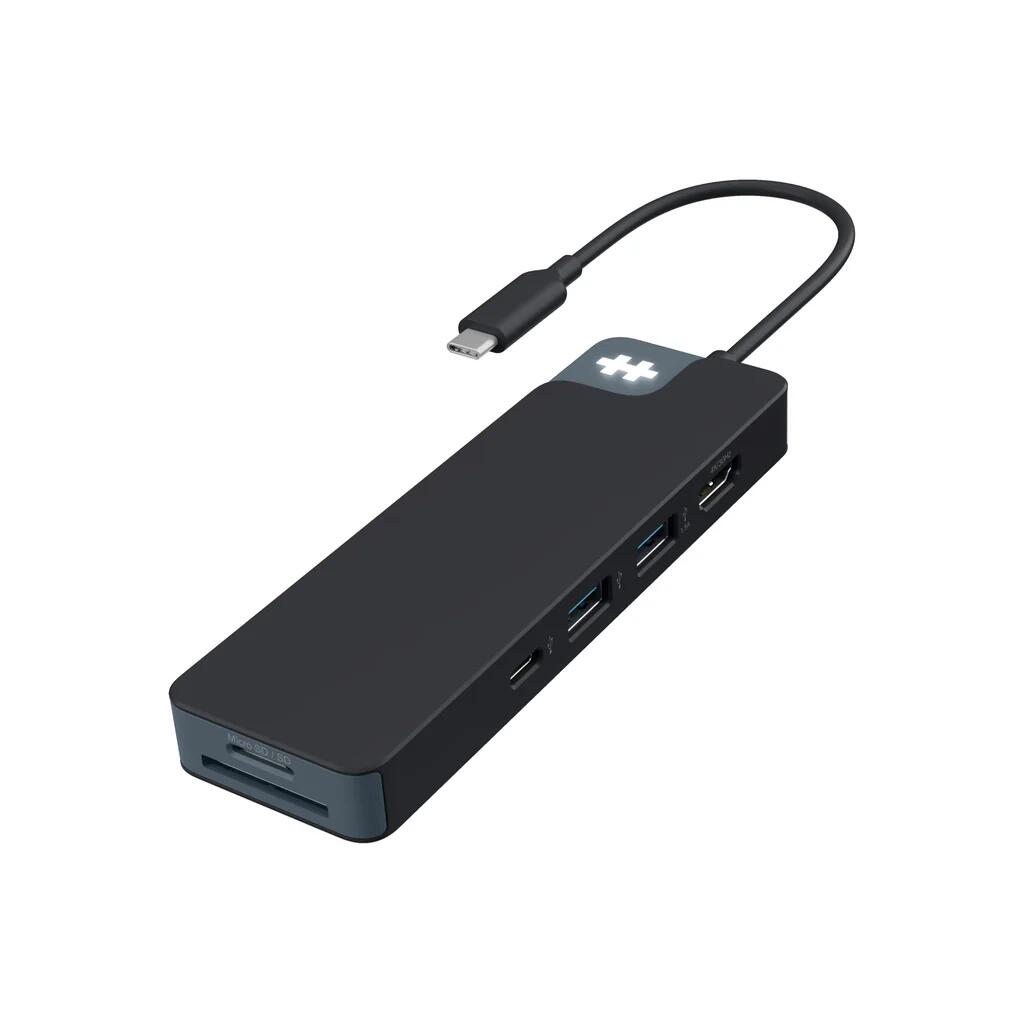 Station d'accueil Hyper® HyperDrive Flex 8 Hub USB-C noir