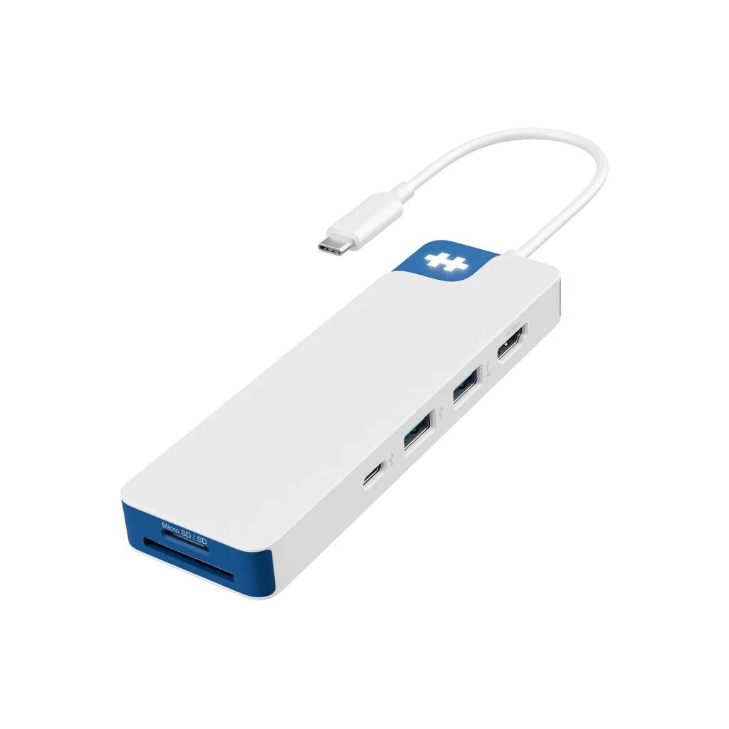 Station d'accueil Hyper® HyperDrive Flex 8 USB-C Hub blanc/bleu