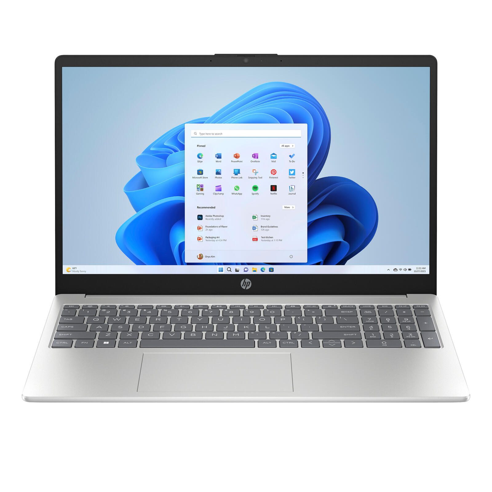 HP 15-fd1057ngx Intel® Core™ 5 120U Ordinateur portable 39,6 cm (15,6") 8 Go RAM, 256 Go SSD, carte graphique Intel®, Windows 11 Famille