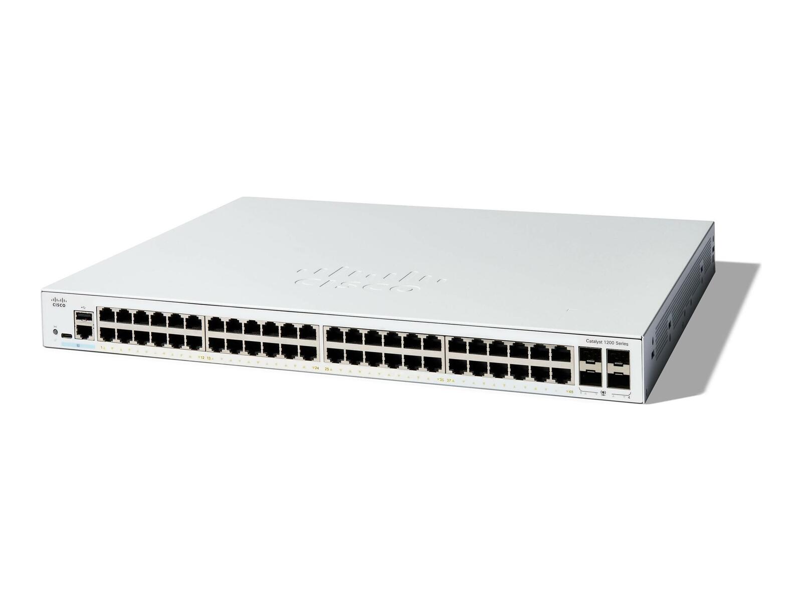 Switch Cisco Catalyst C1200 48 ports 1 GbE managed - 48x 1 GbE, 4x 1 GbE SFP - C1200-48T-4G