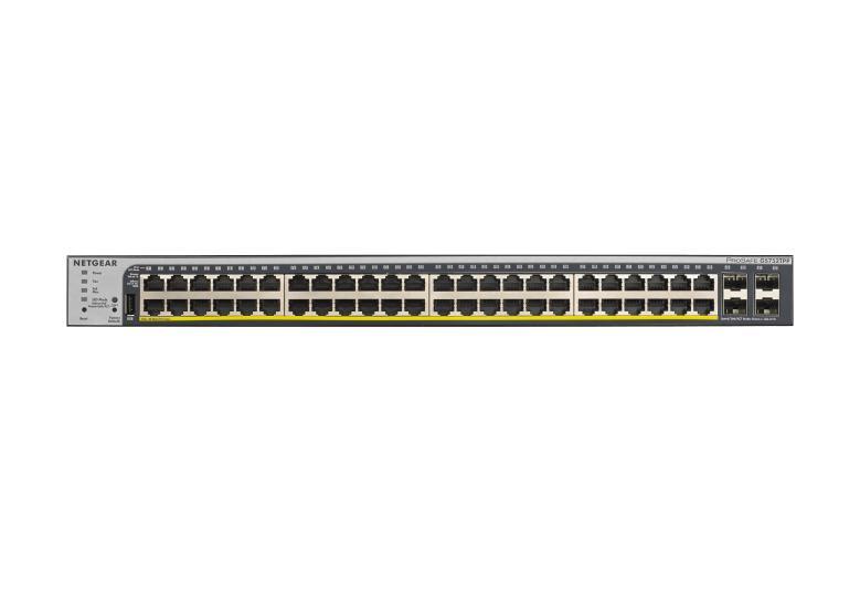 Netgear Commutateur intelligent 48 ports Gigabit PoE+ avec gestion à distance/cloud et 4 ports SFP (760W)