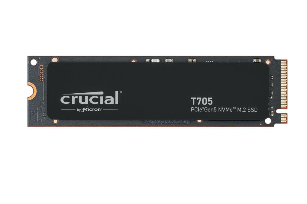 Crucial T705 SSD M.2 - 2 To PCI Express 5.0 (NVMe), chiffrement TCG Opal 2.01