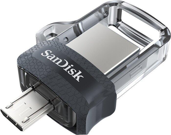 SanDisk Ultra Dual Drive m3.0 256 Go Clé USB 3.0, noir et gris