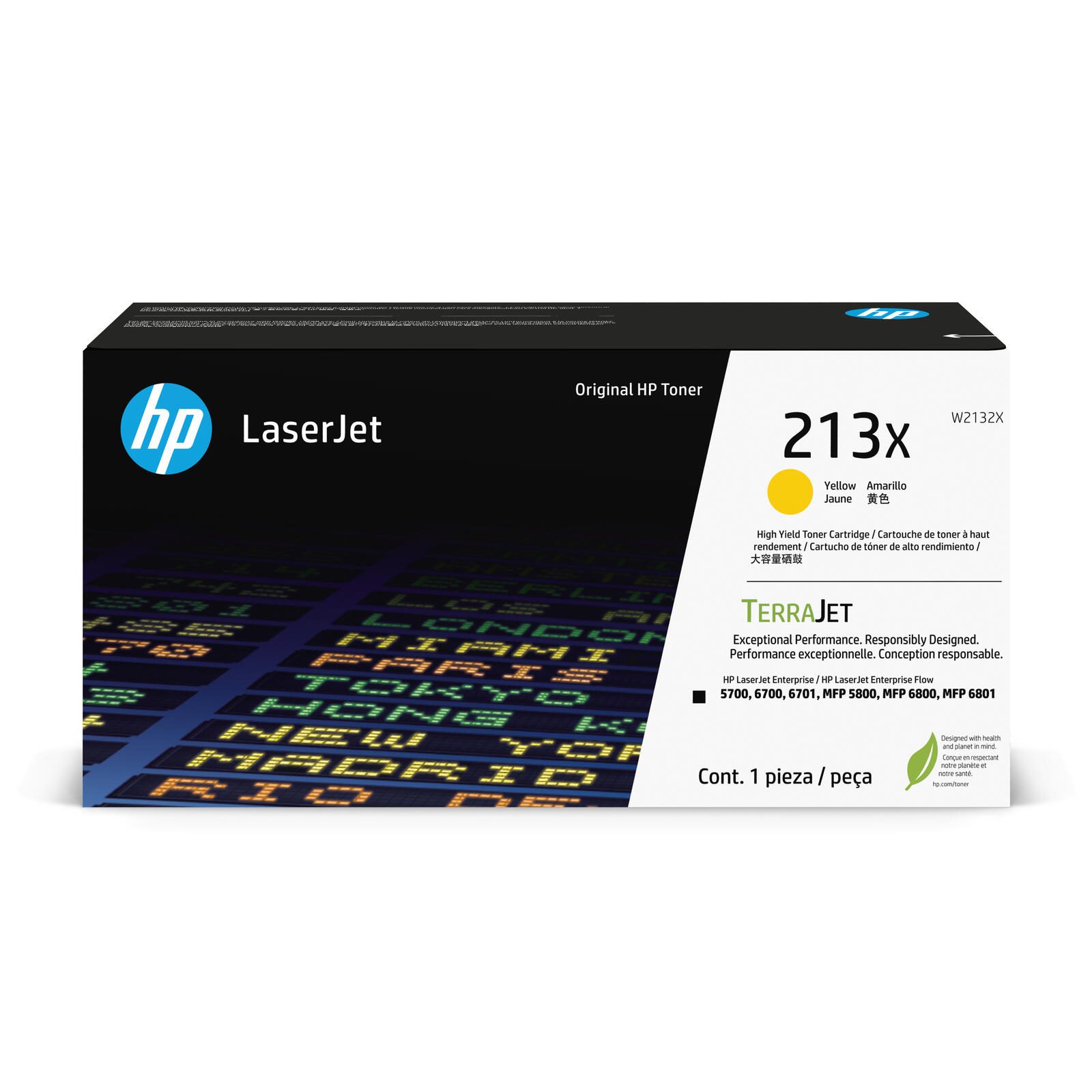 Cartouche de toner HP Original 213X - Jaune (W2132X)