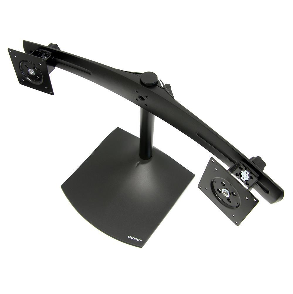 Support double écran Ergotron DS100 pour deux moniteurs horizontaux jusqu'à 61 cm (24 pouces) - noir