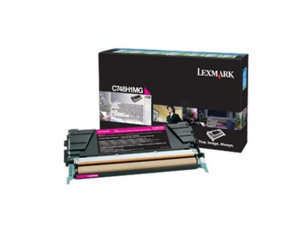 Cartouche de toner magenta Lexmark originale 10 000 pages (C748H3MG) pour C748de/dte/e
