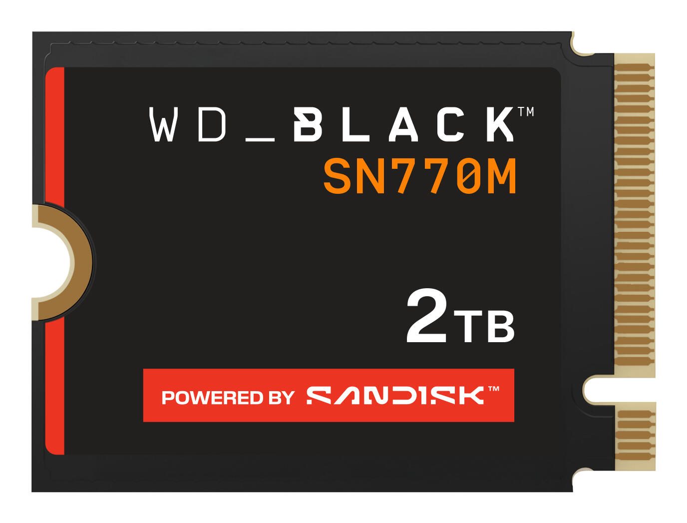 SSD WD_BLACK SN770M NVMe - 2 To, format M.2 2230, PCI Express 4.0
