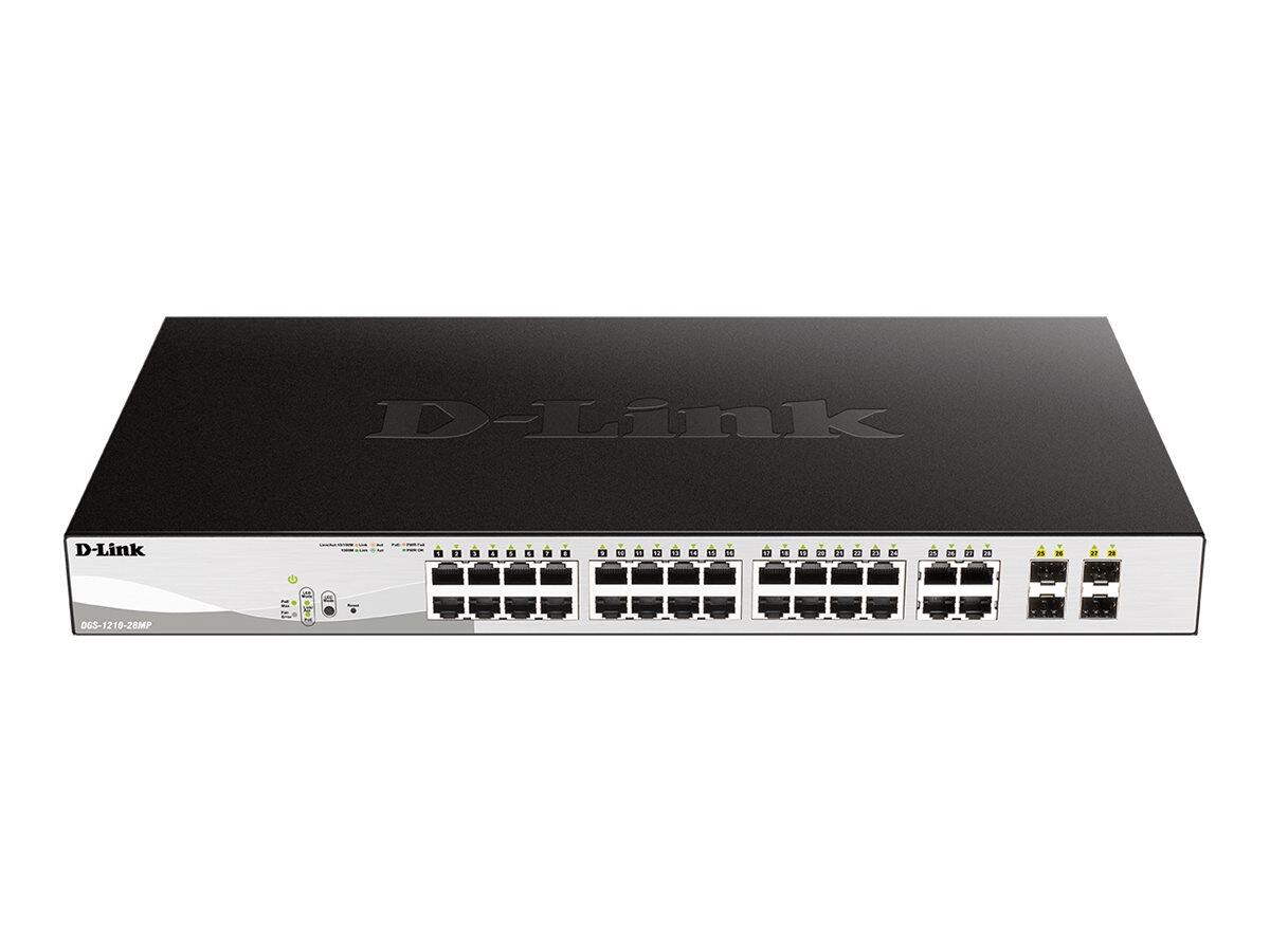 Commutateur géré intelligent D-Link DGS-1210-28MP/E, 28 ports Gigabit PoE+