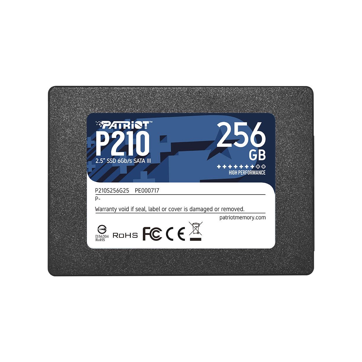 Patriot Memory P210 SSD SATA - 256 Go 2,5"