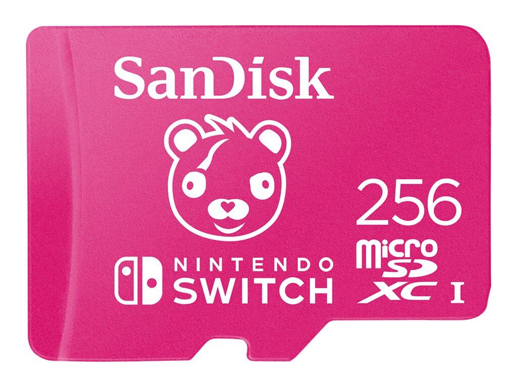 Carte microSDXC SanDisk 256 Go pour Nintendo Switch (Édition Fortnite)