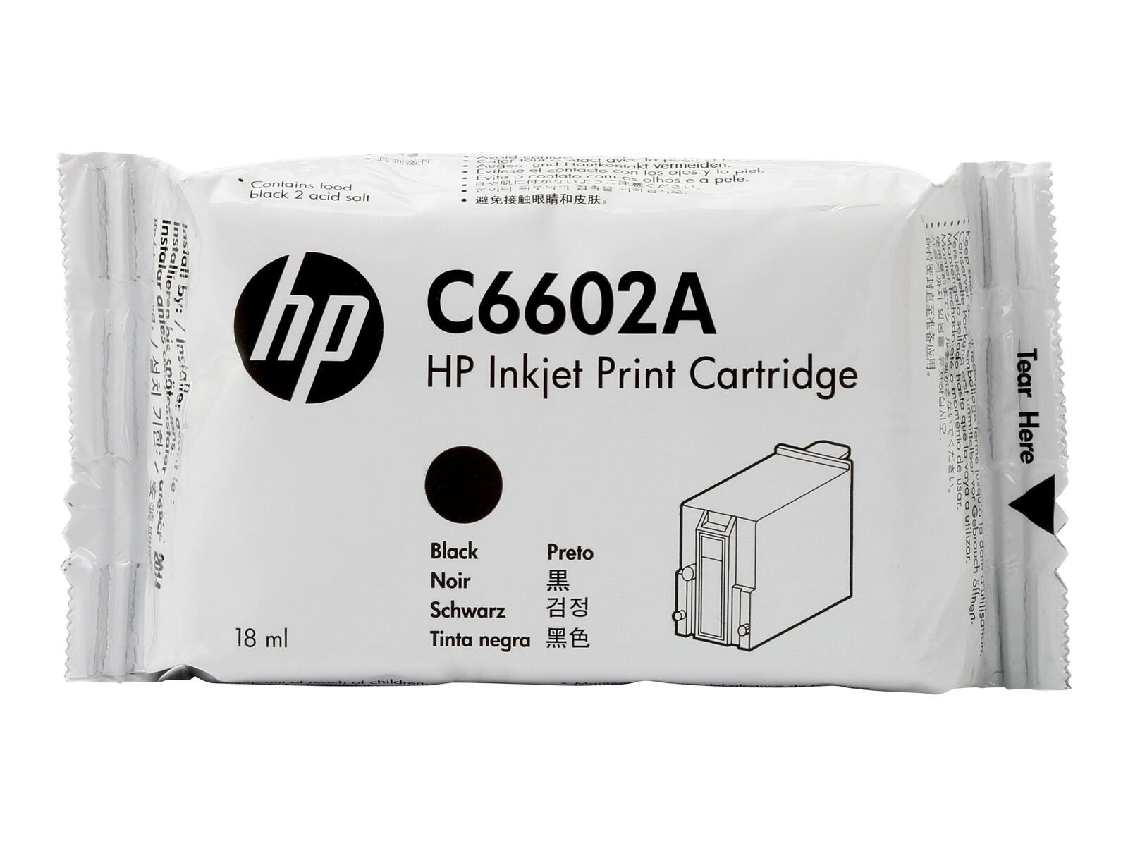 Cartouche d'encre HP originale C6602A noire 18 ml