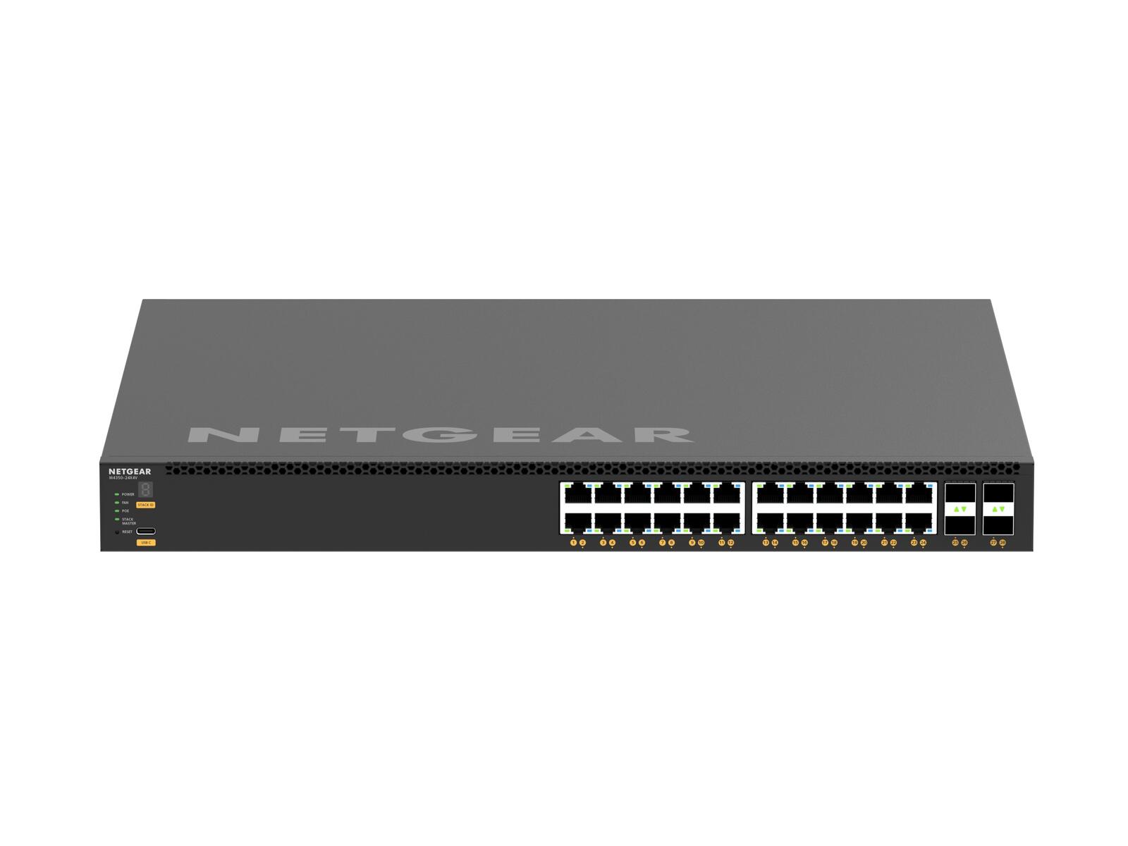 Switch Netgear 24 x 10G/Multi-Gig PoE+ 576W (jusqu'à 720W) avec 4 x SFP28 25G