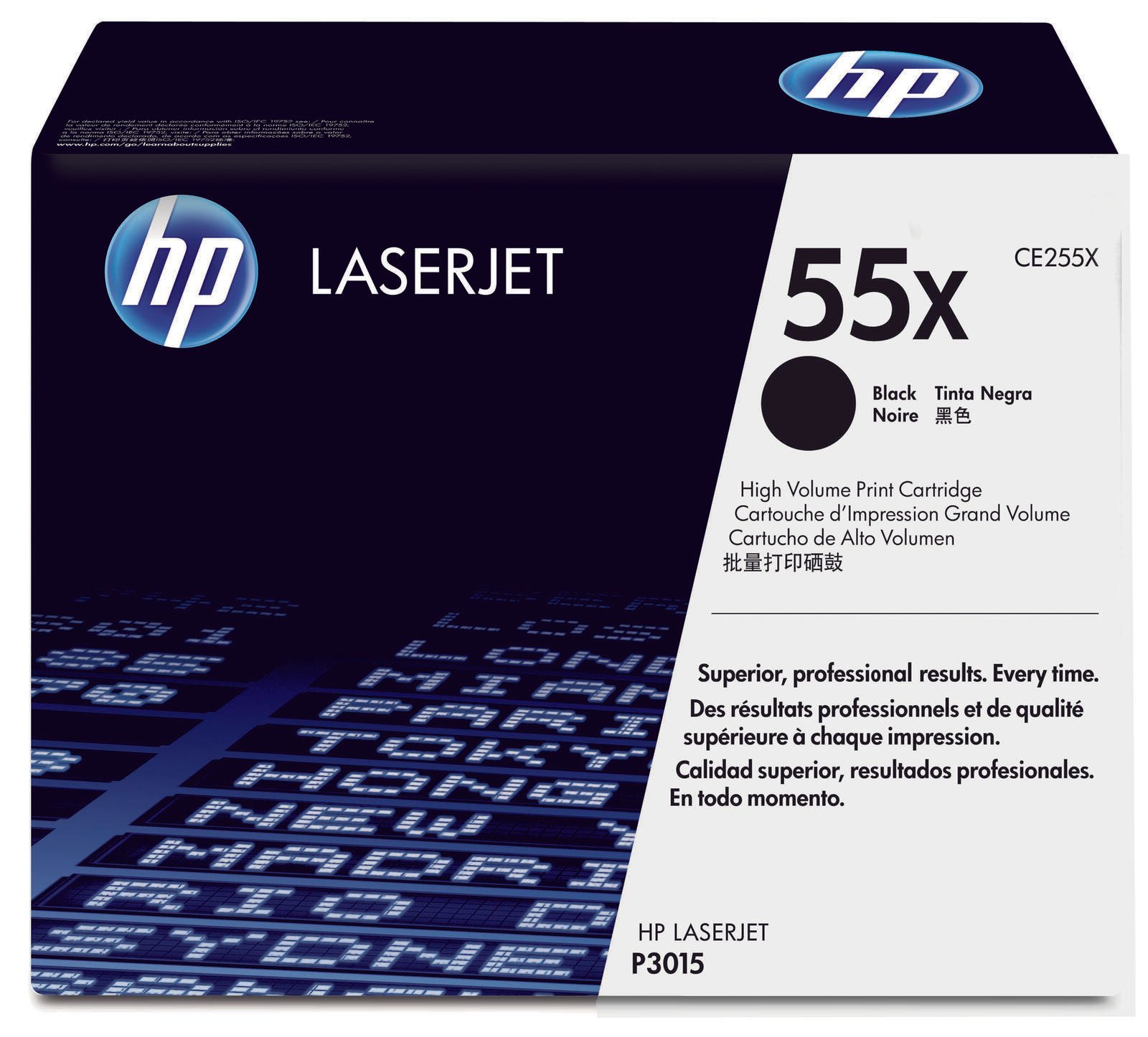 Cartouche de toner HP 55X noir haute capacité (12 500 pages) (CE255X)