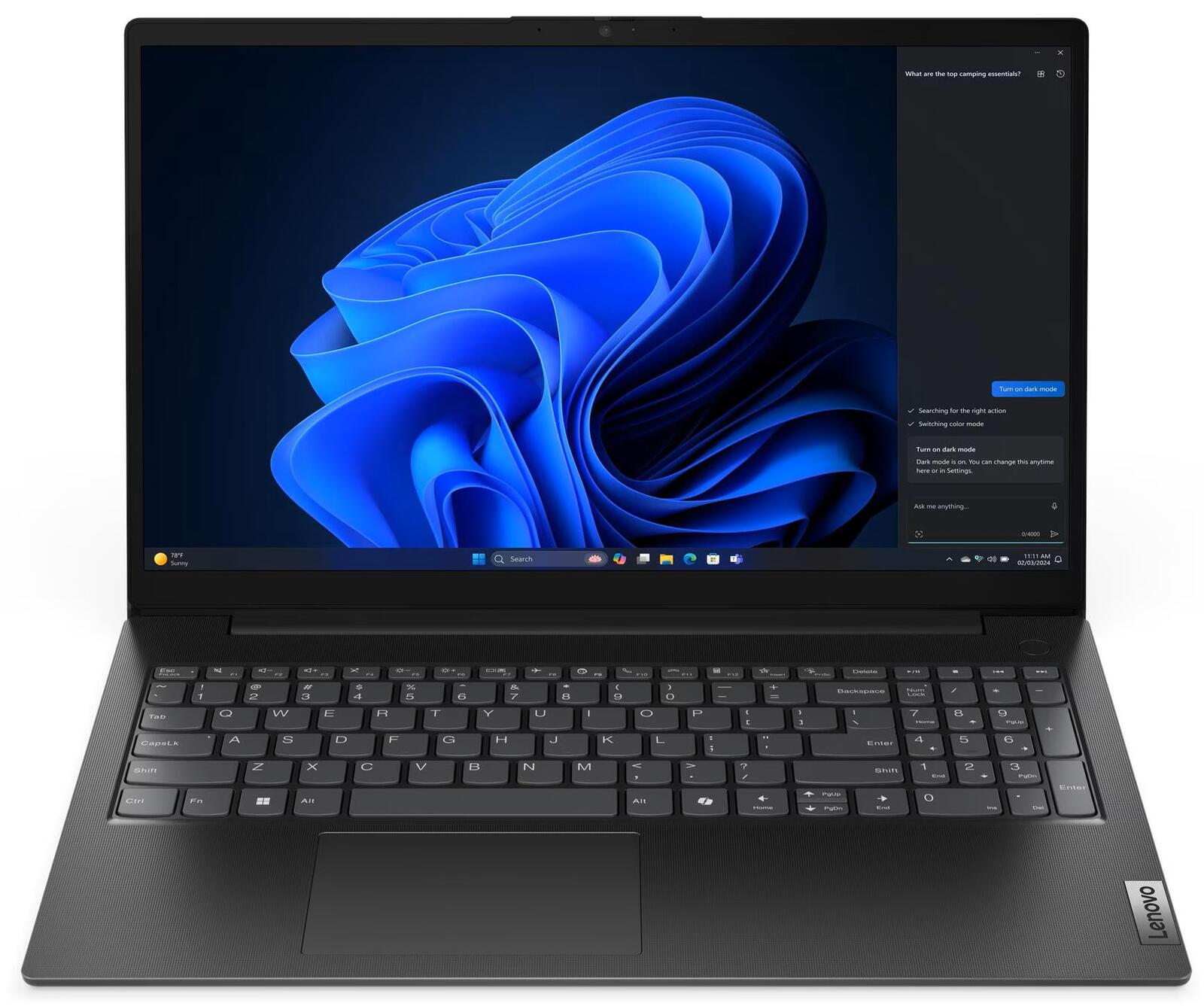 Ordinateur portable Lenovo V15 Gen 5 Intel® Core™ i5-13420H 39,6 cm (15,6") 16 Go RAM, 512 Go SSD, Full HD, Intel® UHD Graphics, Windows 11 Pro