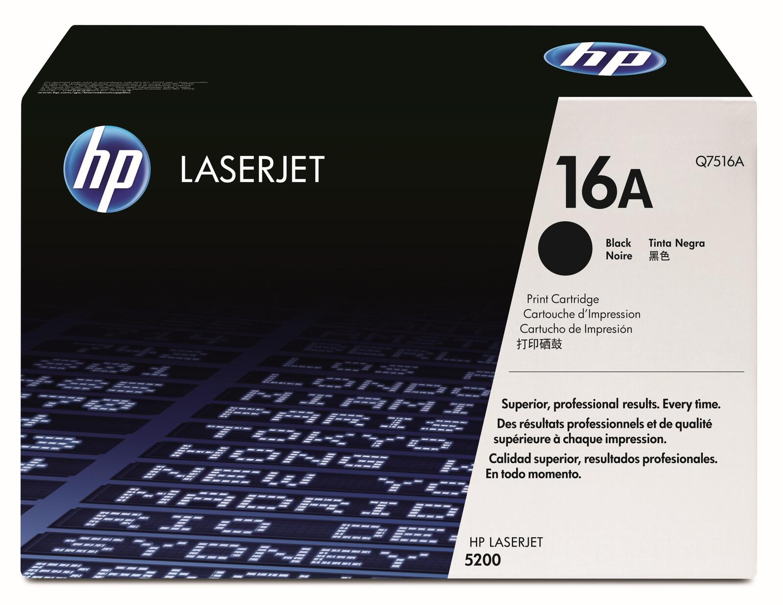 Cartouche de toner HP Original 16A noir 12 000 pages (Q7516A)