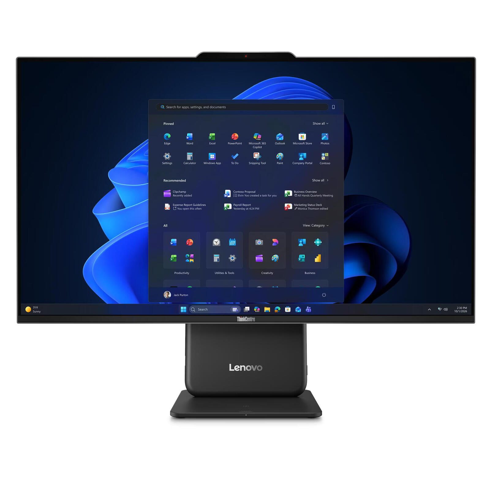 Lenovo ThinkCentre neo 50a 27 Gen 7 Intel Core™ 5 320 PC tout-en-un 68,6 cm (27") 16 Go RAM, 512 Go SSD, Intel® Graphics, Windows 11 Pro