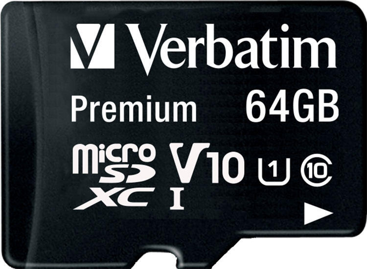 Carte micro SDXC Verbatim 64 Go