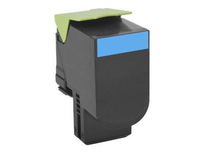Toner cyan original Lexmark 802XC 4 000 pages (80C2XC0) pour CX510de/dhe/dthe