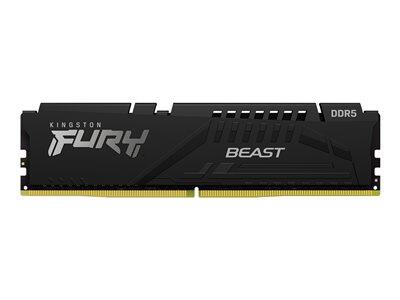 Kingston FURY™ Beast - Barrette de mémoire DDR5 16 Go 6000 MT/s CL36 DIMM noir EXPO 3000 MHz / PC5-48000 - 1,25 V - non tamponné - ECC intégré
