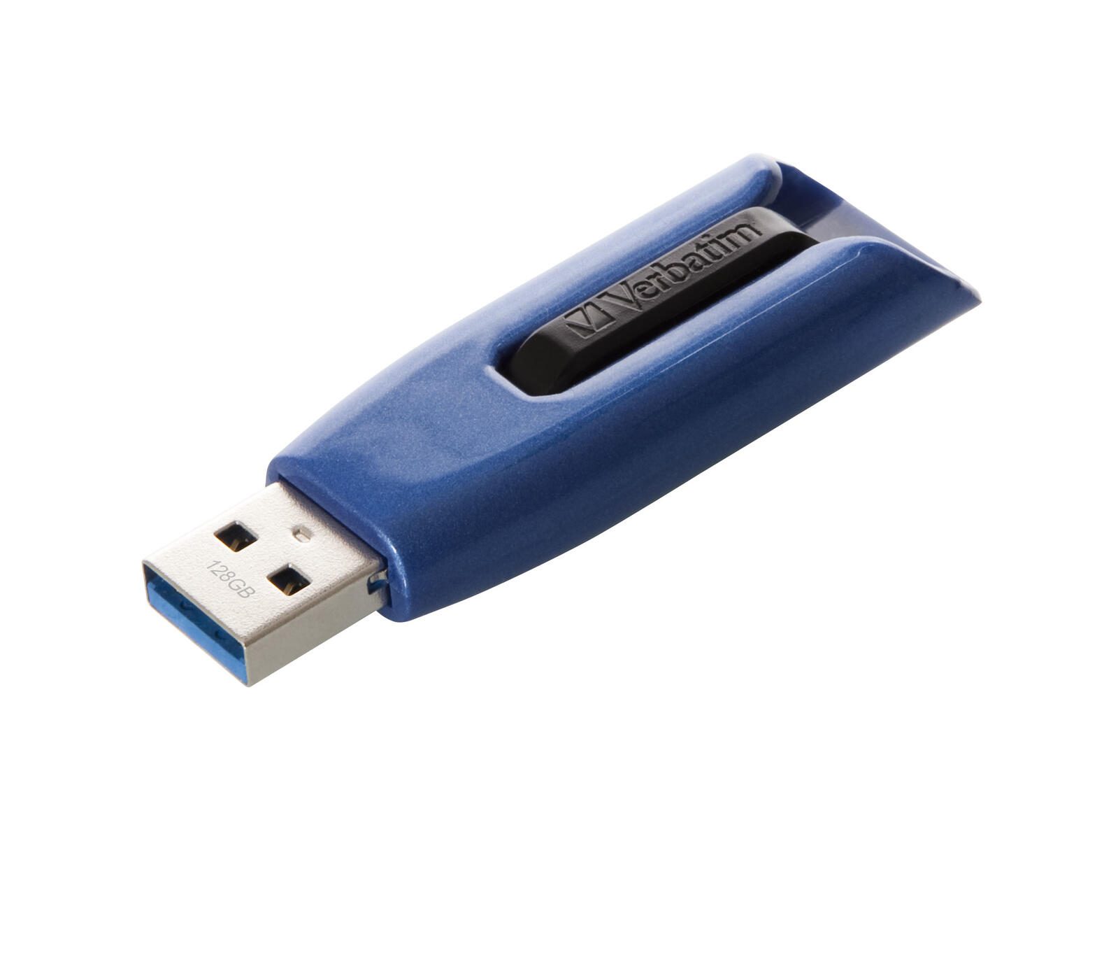 Verbatim V3 MAX Clé USB - 128 Go USB Type-A 3.2 Gen 1 (3.1 Gen 1), Noir, Bleu