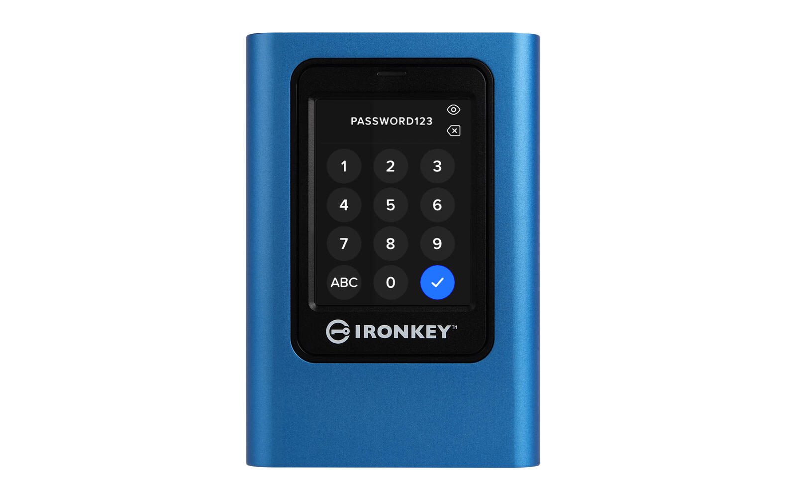 Kingston IronKey Vault Privacy 80 SSD externe - 960 Go USB Type-C 3.2 Gen 1 (3.1 Gen 1), Bleu