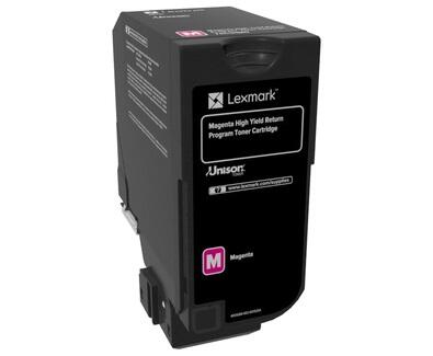 Cartouche de toner magenta Lexmark Original (74C2HM0) pour CS725de/dte