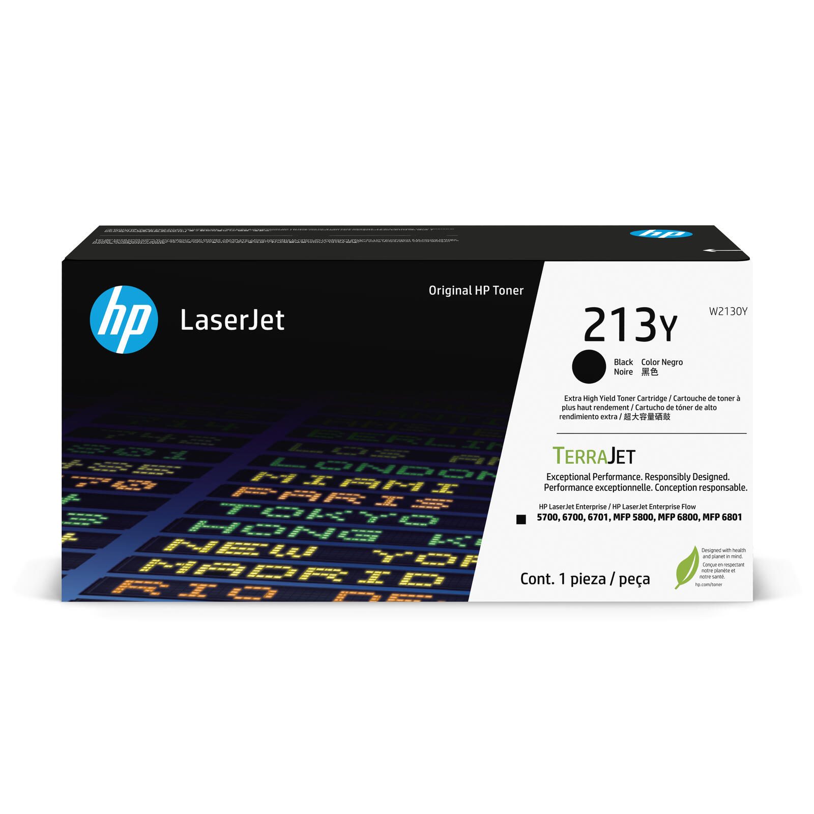 Cartouche de toner HP Original 213Y noir (W2130Y)