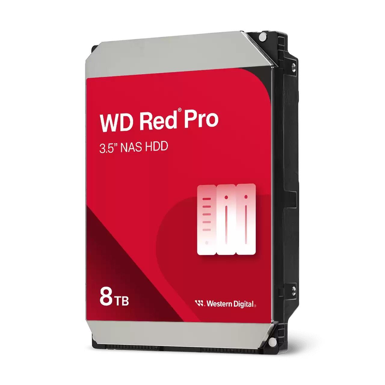 Disque dur NAS WD Red Pro - 8 To, 256 Mo SATA, 3,5", jusqu'à 24 baies, CMR