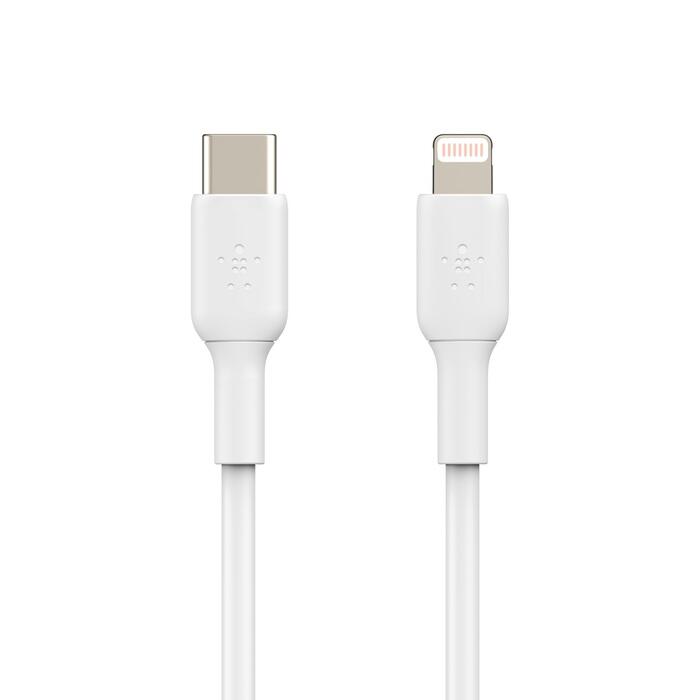 Belkin BoostCharge câble USB-C/Lightning 2 m, blanc