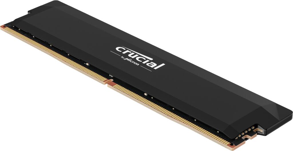 Crucial RAM Pro 16 Go (1×16 Go) DDR5 6000 MHz UDIMM Noir 16 Go, CL36 (36-38-38-80), non tamponné Mémoire vive pour PC de bureau CP16G60C36U5B