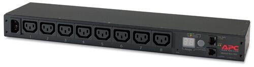 APC AP7820B PDU rack mesurée, 1U, 12 A / 208 V, 10 A / 230 V, (8) C13