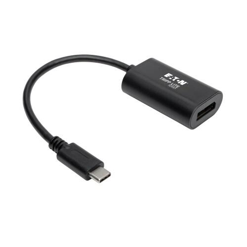 Adaptateur Eaton Tripp Lite Series USB-C vers DisplayPort 4K 60Hz, Noir