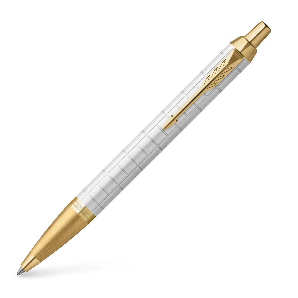 PARKER IM Premium Stylo à bille blanc 0.6 mm couleur d'écriture : bleu