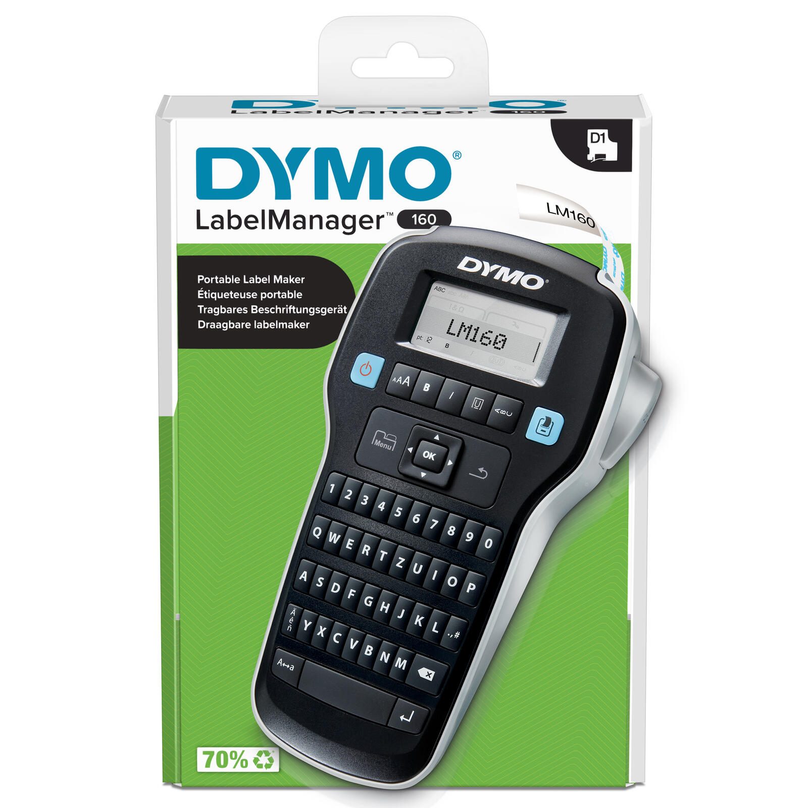 Imprimante d'étiquettes DYMO® LabelManager™ 160 - clavier QWERTZ