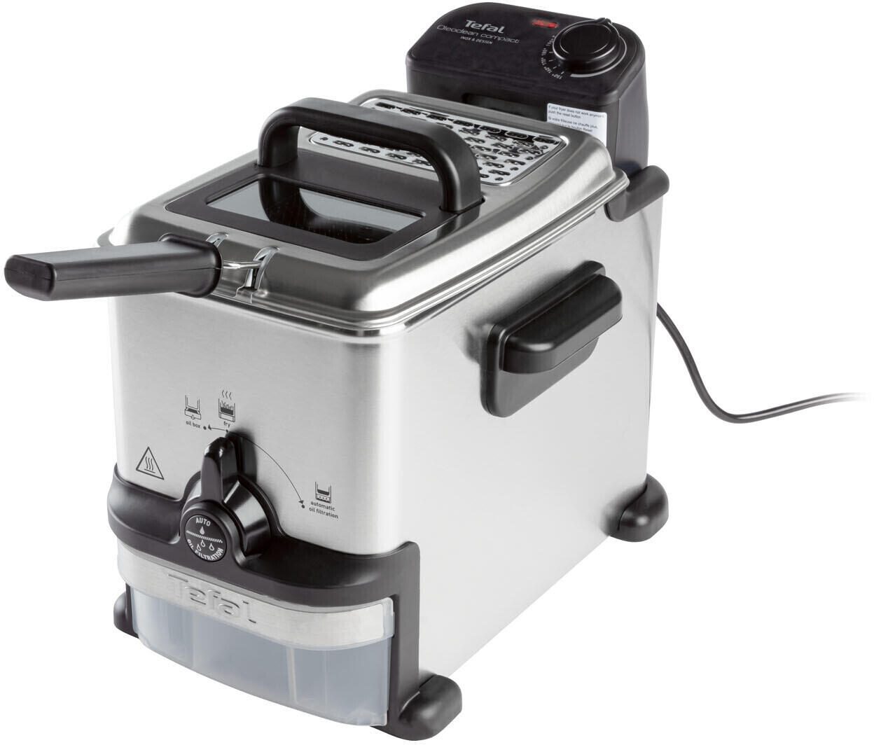 Tefal® Pro Fry Oleoclean FR7016 Friteuse argent/noir 2 L, 1500 W